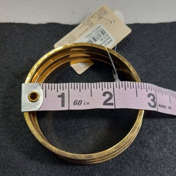 Multiple gold tone metal bracelets Cottagecore, Kitsch Chic - Picture 7 of 9